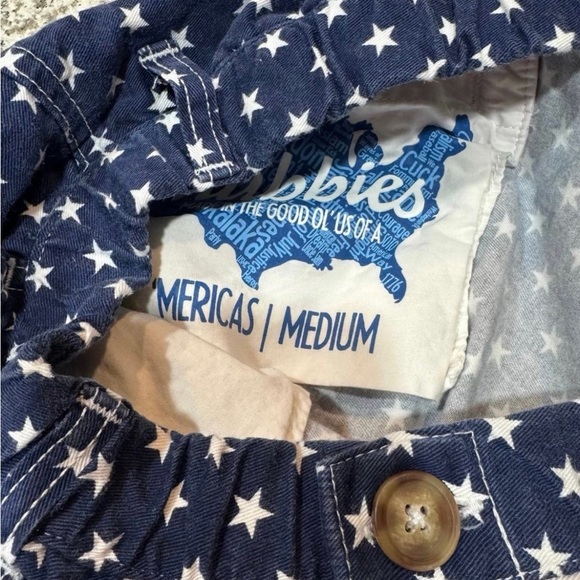 Patriotic Red, White, and Blue Men's Shorts - Picture 3 of 4